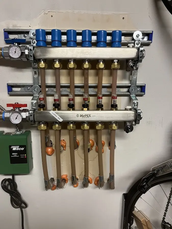 Plumber performing Leak Detection at a residential property in Olney